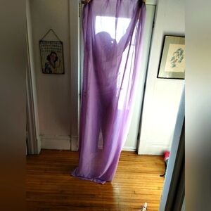 Purple curtains (2) 37x96 inch